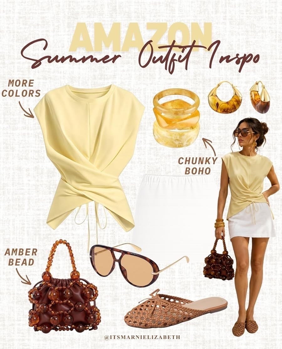 Summer outfit inspo! 💛

This is the perfect summer outfit and all affordable from Amazon! So versatile and cute for a day or night look! ✨ 

Spring outfit, summer outfit, vacation outfit, travel inspo, travel wear, outfit ideas, Amazon finds

#LTKootd #LTKSeasonal #LTKgrwm