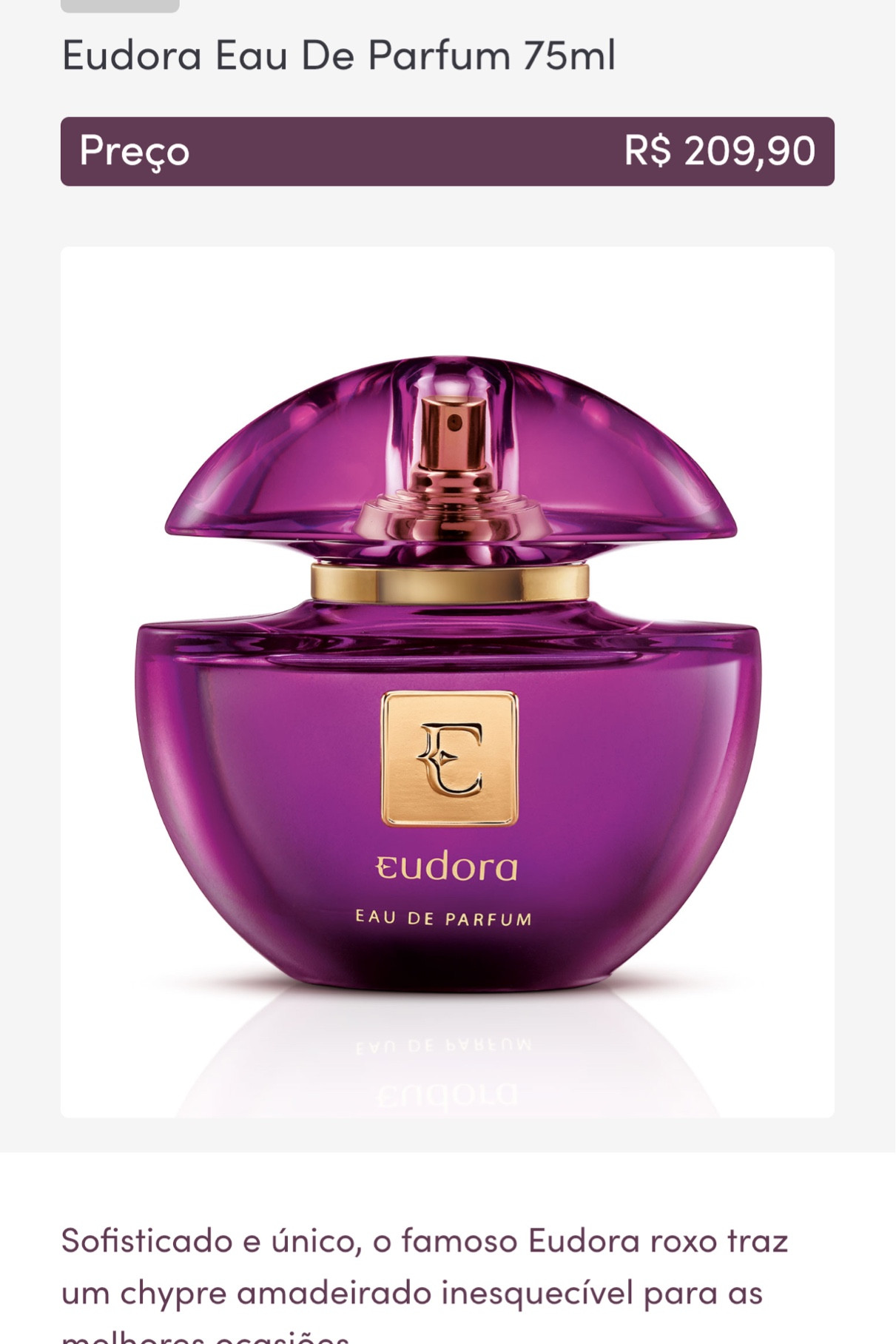 PERFUME EUDORA UMA FRAGRÂNCIA DELICIOSA EU USO E SUPER INDICO VEJA O PRODUTO ABAIXO NO SITE OFICIAL DA LOJA 🛍️☺️✨

#LTKbrasil #LTKSeasonal #LTKtravel