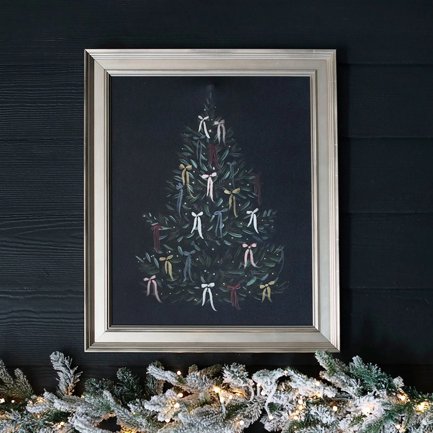 Christmas Tree with Bows | Canvas | Lindsay Letters, LLC