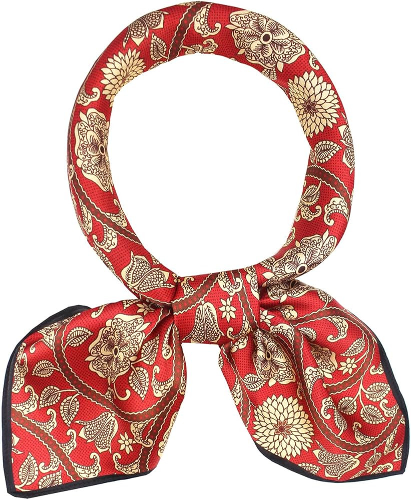 ANDANTINO 100% Mulberry Silk Square Scarf for Hair-25.6" X25.6'' Women Men Natural Silk Neckerchi... | Amazon (US)