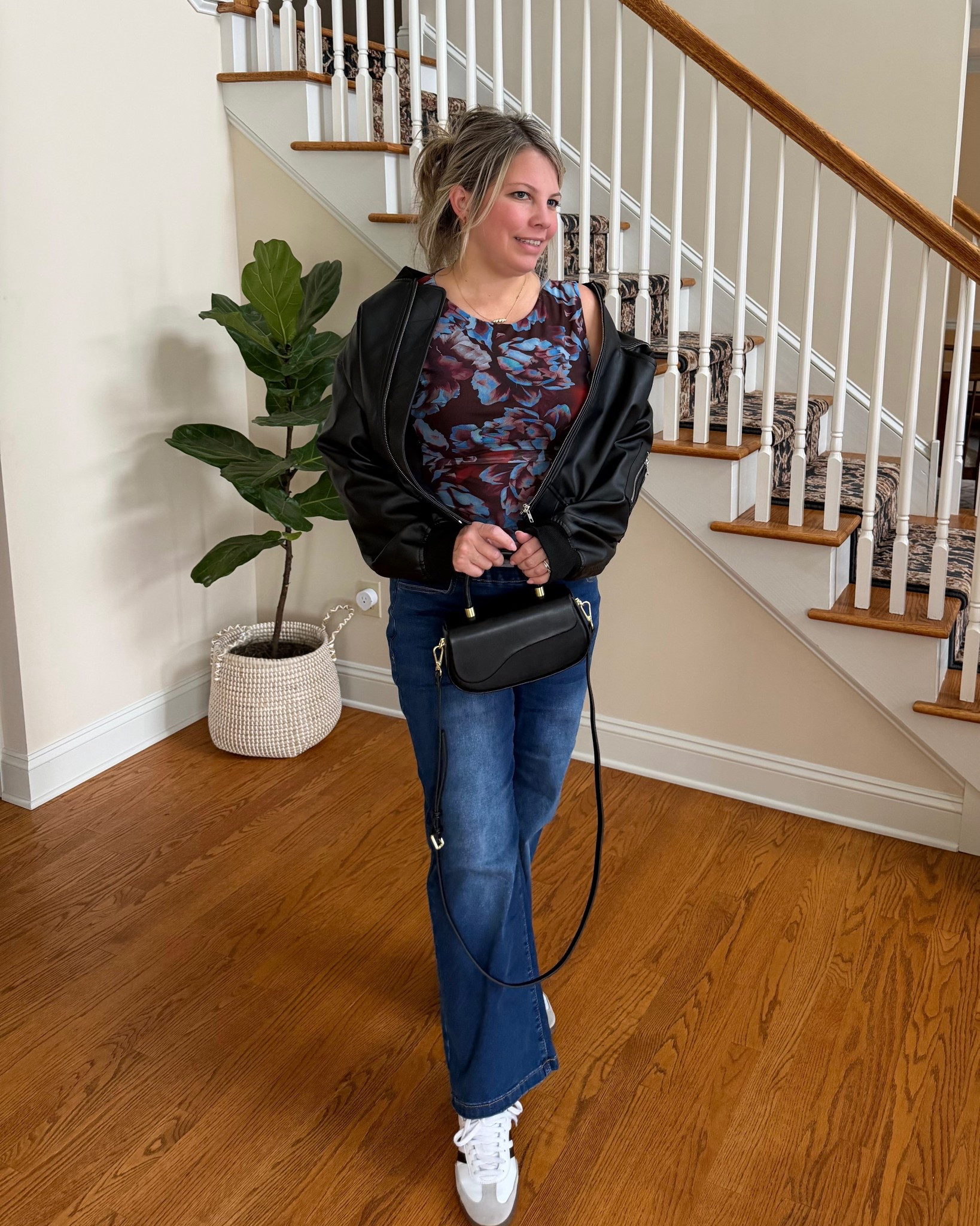 This is one of those easy, throw-on looks that still feels styled and put together. The jeans have an elastic waistband and the tank is lightweight, flattering, and perfect for layering or wearing solo. 

#LTKgrwm #LTKootd #LTKOver40