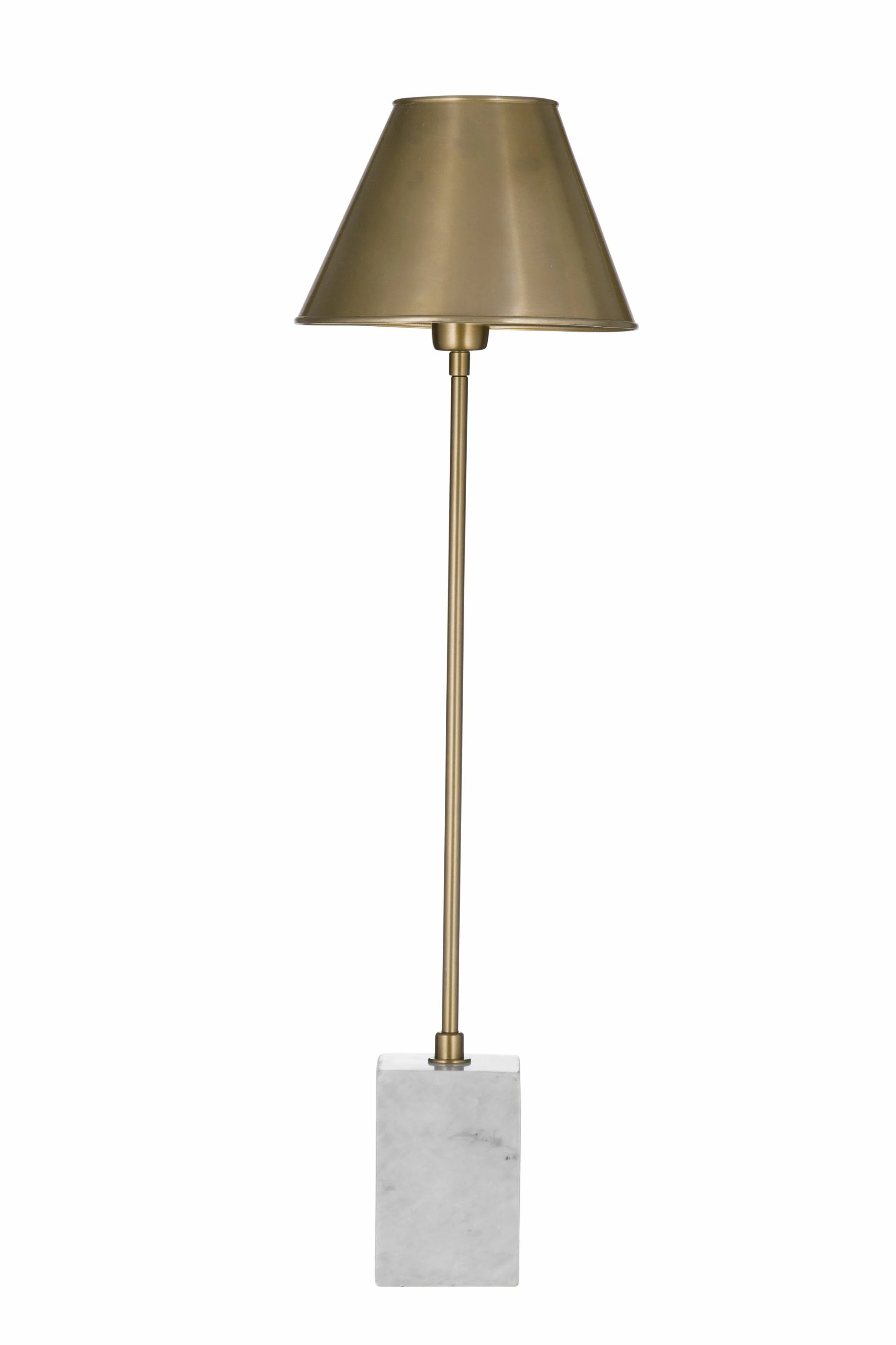 Gold Table Lamp with Marble Base & Sleek Metal Body | Wayfair North America