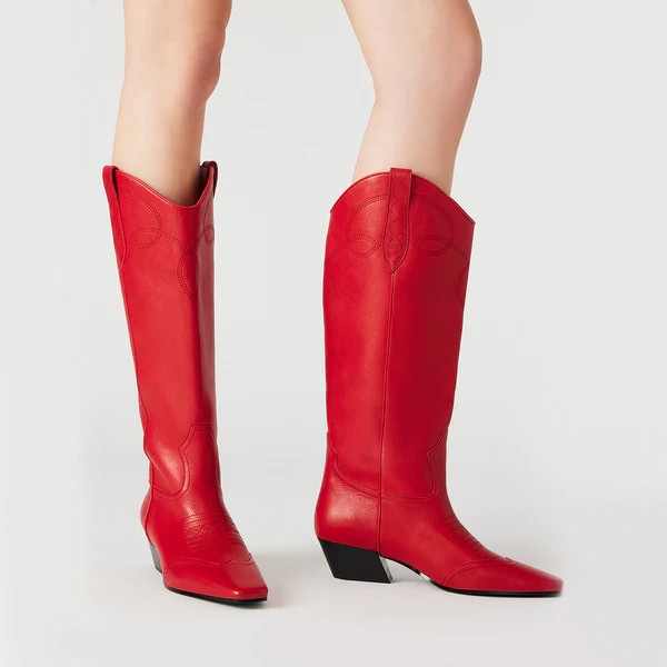 DOLLIE RED LEATHER | Steve Madden (Canada)