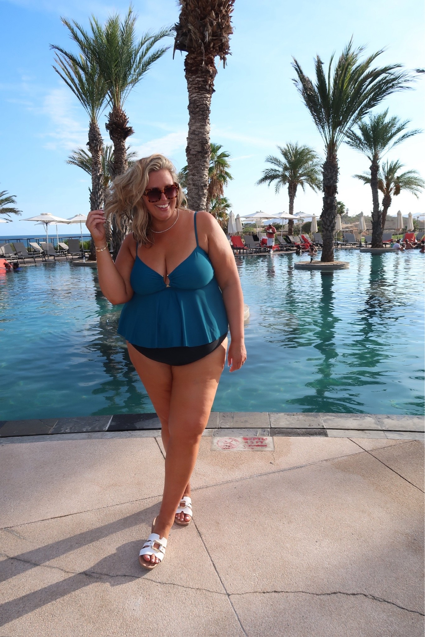 Wearing an XXL in the top! Plus size, swimwear, outfit inspo, summer fashion, vacation, apron belly, mom life

#LTKSeasonal #LTKPlusSize #LTKSwim