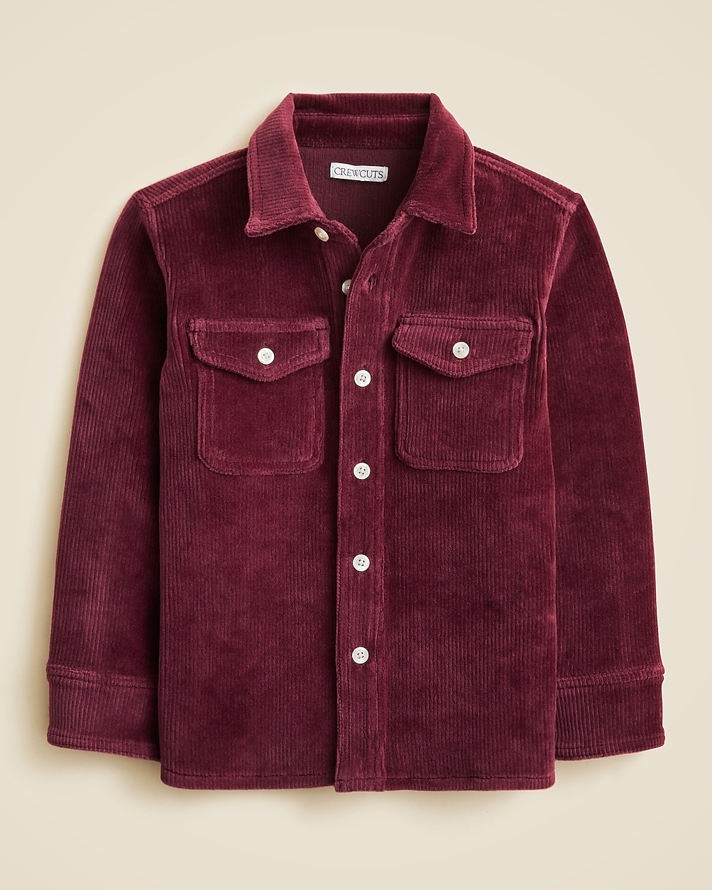 Kids' knit corduroy shirt | J. Crew US