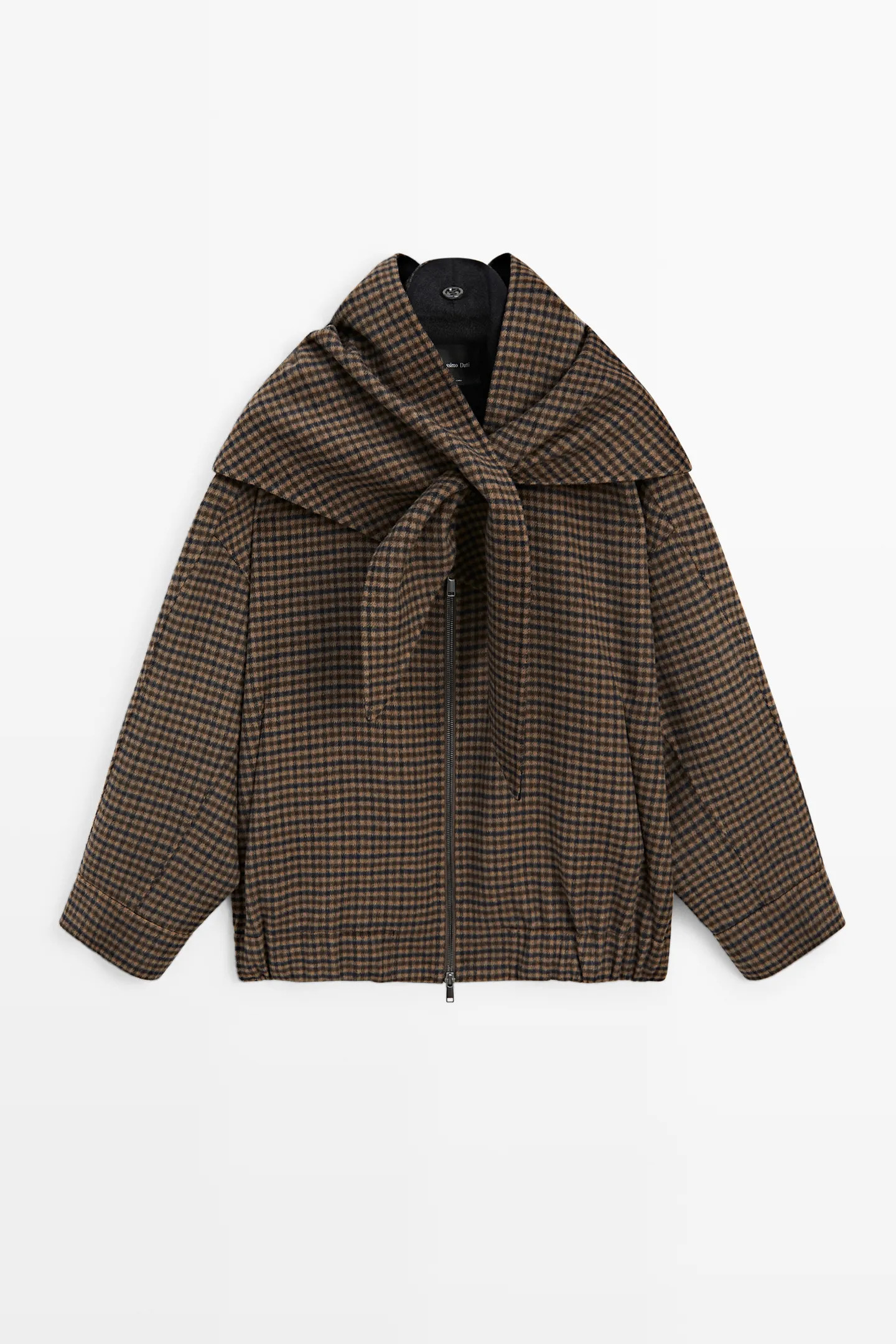 Gingham Bomber Jacket | Massimo Dutti UK