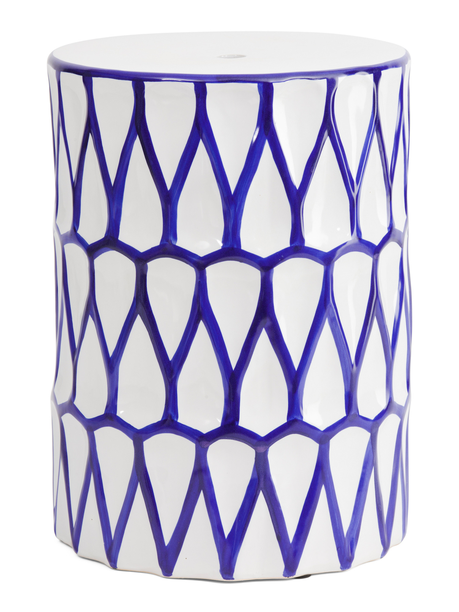 18in Ceramic Painted Decorative Stool | Chairs & Seating | Marshalls | Marshalls