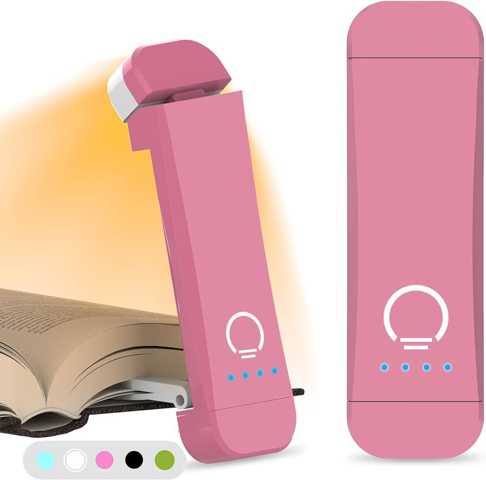 Book Reading Light,Silent Touch Book Lamp for Reading in Bed,Rechargeable Clip on Booklight with ... | Amazon (US)