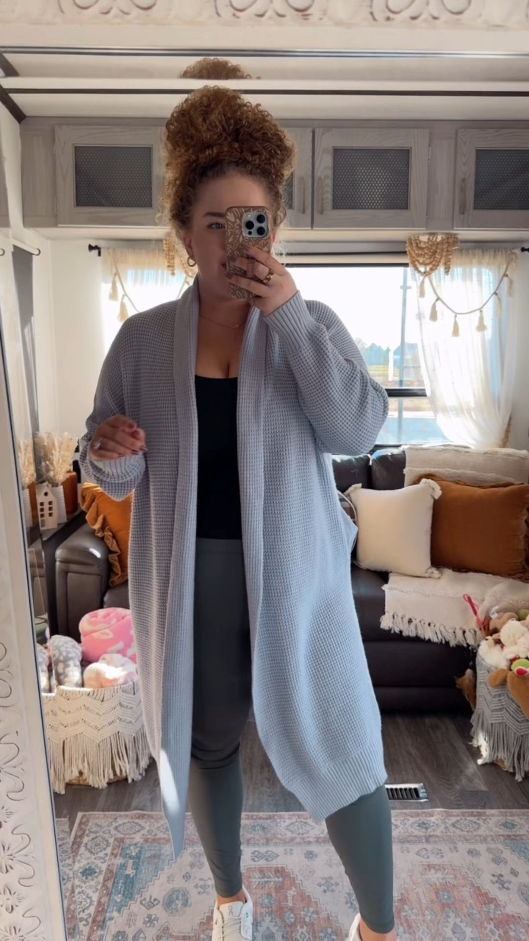 Sporty, comfy, and ready for anything 🖤💚 This look is all about easy layers 👏 Sage leggings, a black built in bra tank, and my go to on clouds topped with the coziest waffle knit cardi 🩶 perfect for busy days, errands, or that “athleisure but make it cute” vibe ✨ amazon cardigan | amazon gray cardigan | waffle knit cardigan | Amazon waffle knit cardigan | tank top | Amazon tank top | black tank top | tank top with built in bra | Amazon tank top with built in bra | amazon leggings | green leggings | amazon green leggings | leggings outfit | leggings style | amazon lululemon leggings dupe | on cloud tennis shoes | white on cloud tennis shoes | travel outfit | amazon travel outfit | amazon fashion | amazon finds | amazon look | amazon outfit | winter outfit | winter look | winter fashion | winter finds | winter outfit inspo | winter fashion inspo | winter 2024 | winter outfit  | casual outfit  | casual outfit inspo

#LTKStyleTip #LTKSaleAlert #LTKMidsize