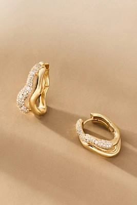 Missoma Molten Snow Double Medium Hoop Earrings | Anthropologie (US)