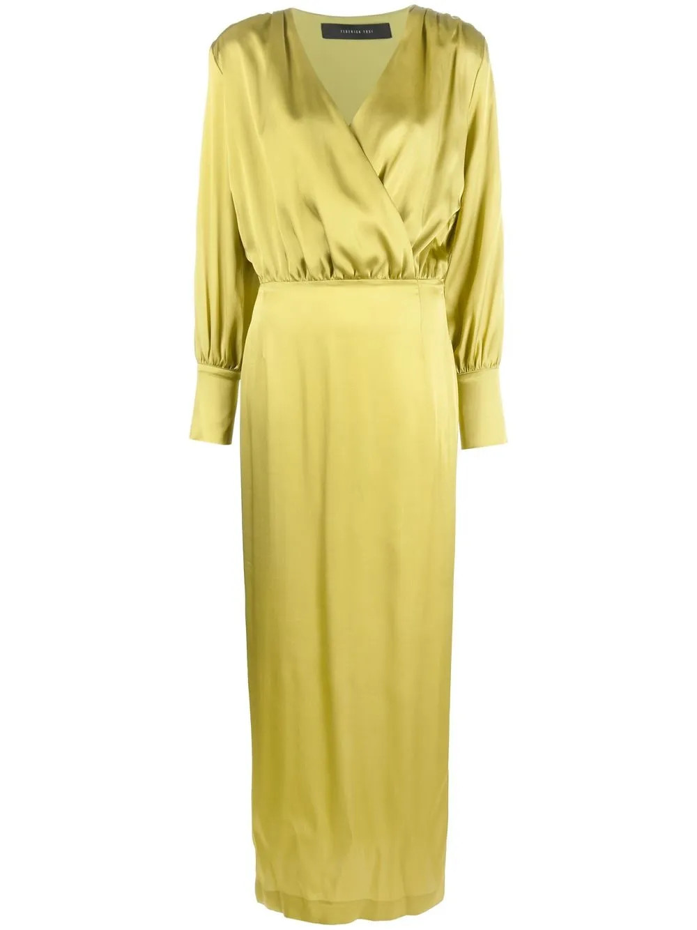 Federica Tosi gathered-detail V-neck Dress - Farfetch | Farfetch Global