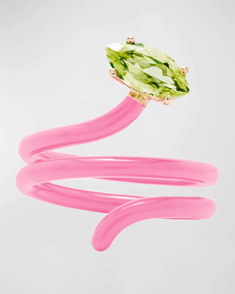 Bea Bongiasca Peridot Enameled Ring | Neiman Marcus