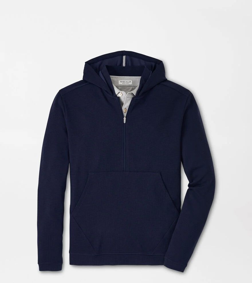 Grid Performance Half-Zip Hoodie | Peter Millar