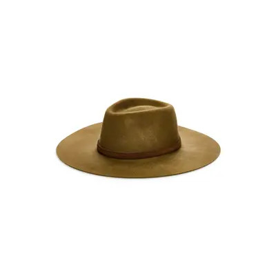 Janessa Leoné Beck Wool Felt Fedora in Pebble at Nordstrom, Size Medium | Nordstrom