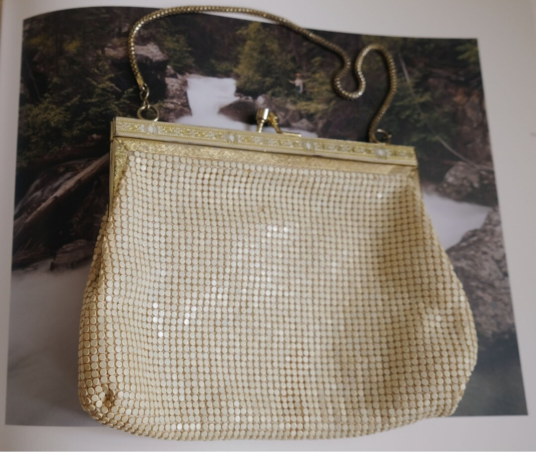 Vintage cream evening bag | Etsy (US)