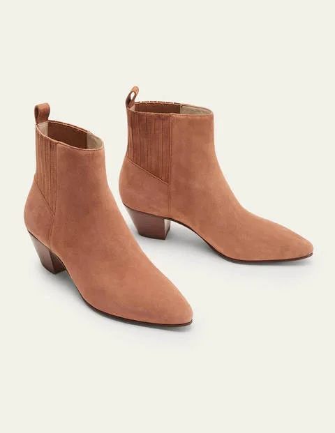 Western Ankle Boots - Tan | Boden (US)