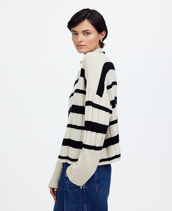 Ribbed Cashmere-Wool Blend Pullover Sweater | Madewell | Madewell