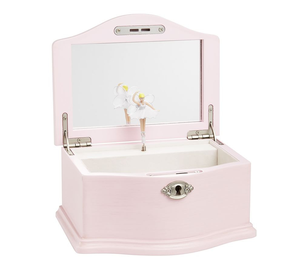 Open Box: Abigail Jewelry Box, Medium, Pink | Pottery Barn Kids
