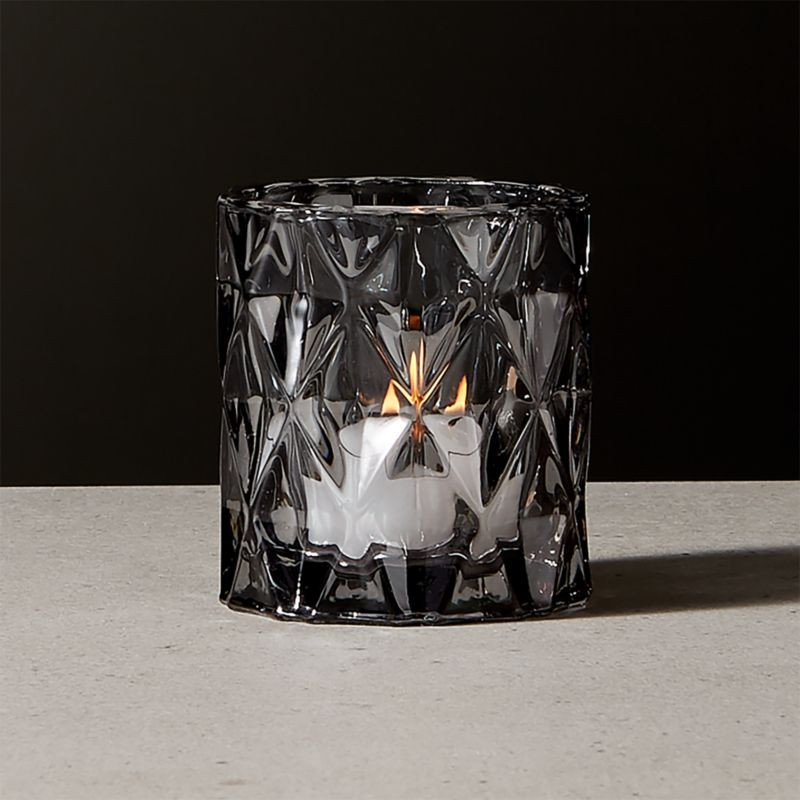 Betty Smoked Glass Modern Votive Candle Holder + Reviews | CB2 | CB2