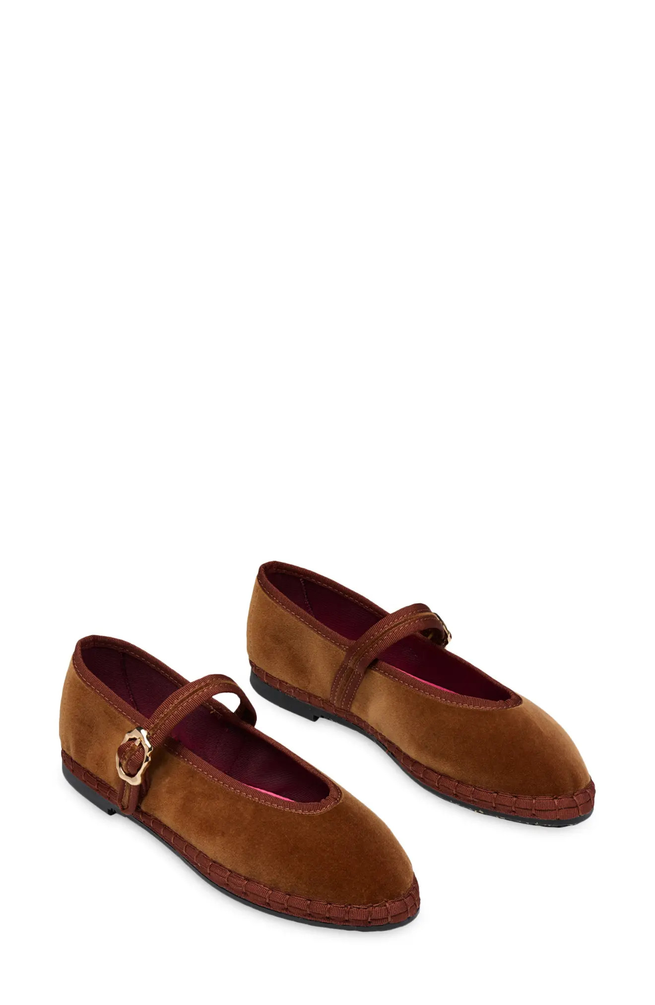 Flabelus Pierre Mary Jane Flat in Brown at Nordstrom, Size 42 | Nordstrom