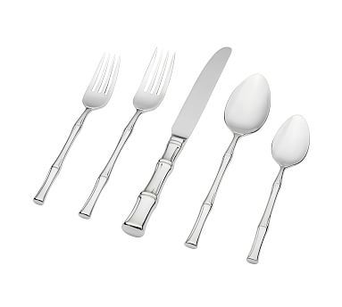 Bamboo Stainless Steel Flatware | Pottery Barn (US)