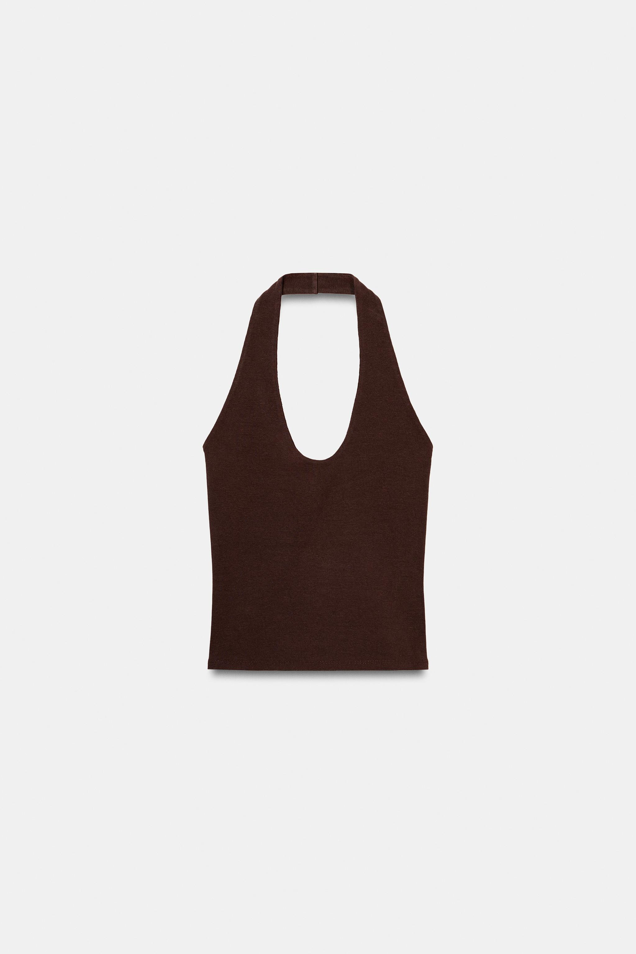 KNIT HALTER TOP | Zara AU