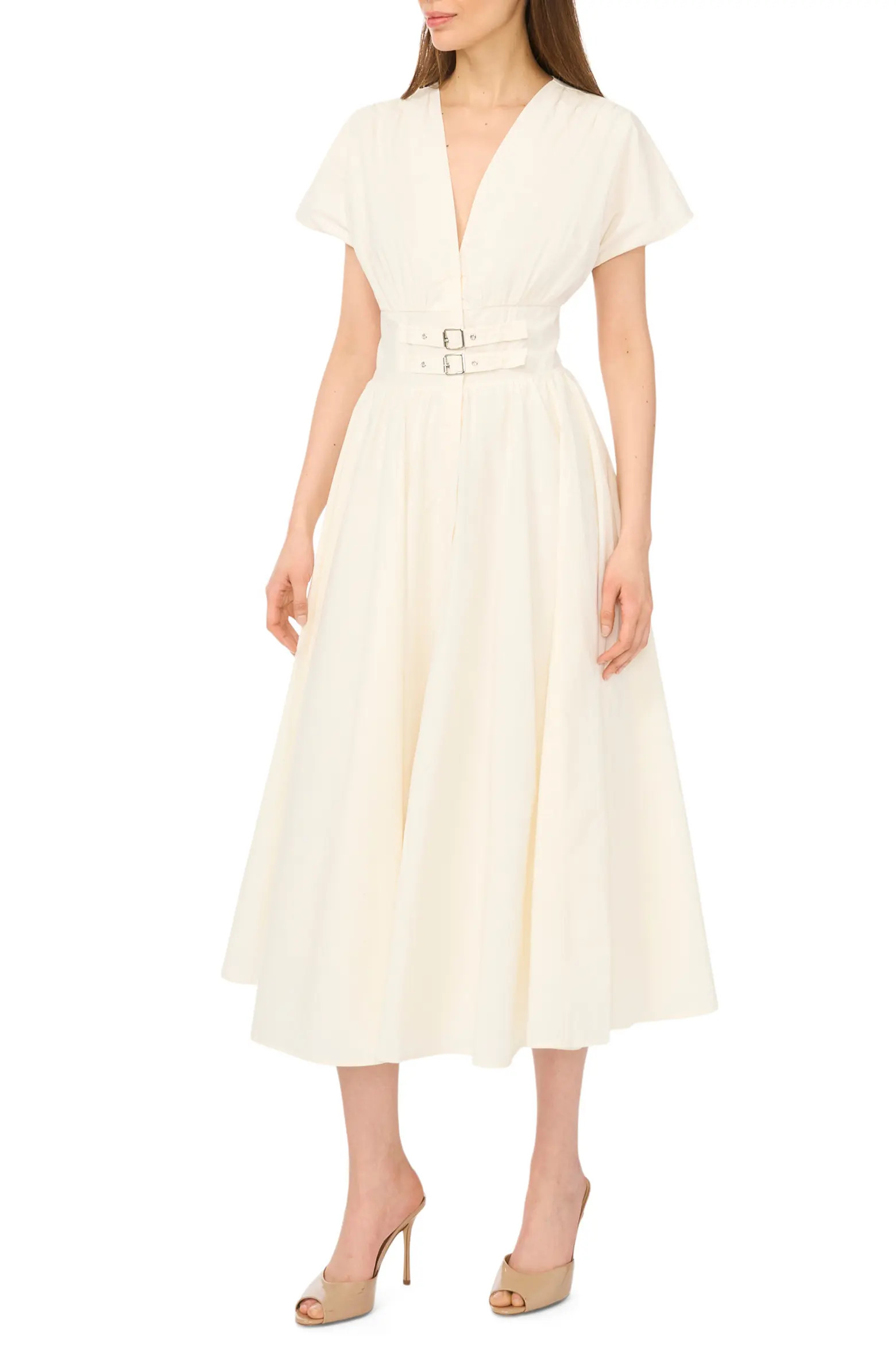 Double Belt Midi Dress (Women) | Nordstrom | Nordstrom