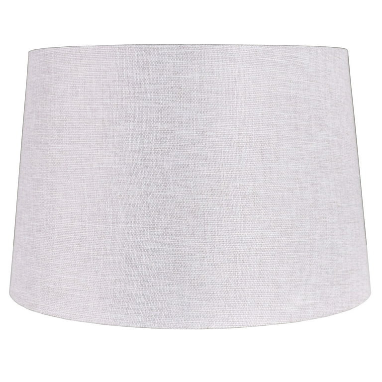 Better Homes & Gardens  13"Length x 15"Width x 10"Height Gray Fabric Drum Shade, Adult Use | Walmart (US)