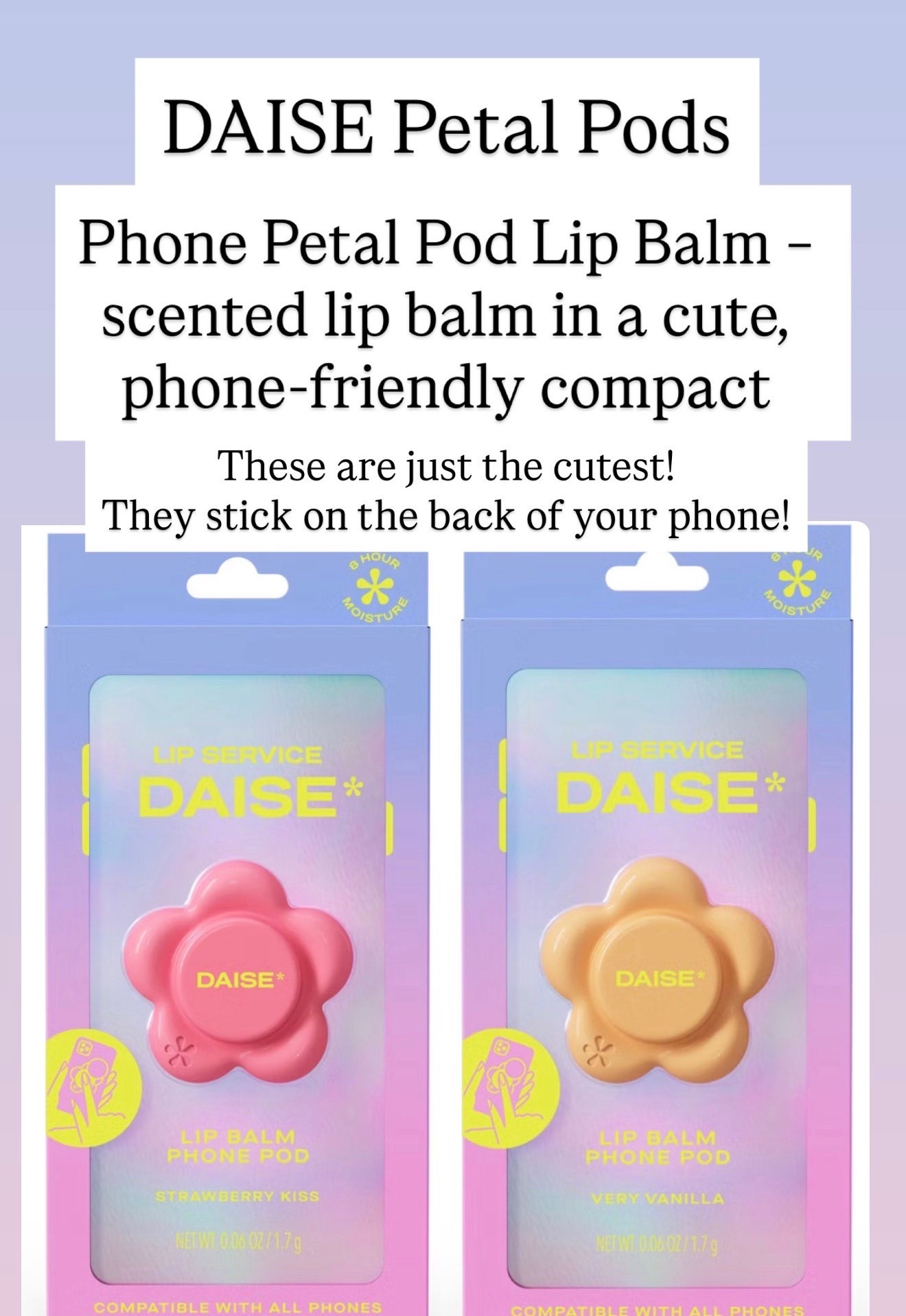 These are so cool! My twin daughter absolutely loves these. These are lip gloss pods that you put on the back of your cell phone.

#LTKKids