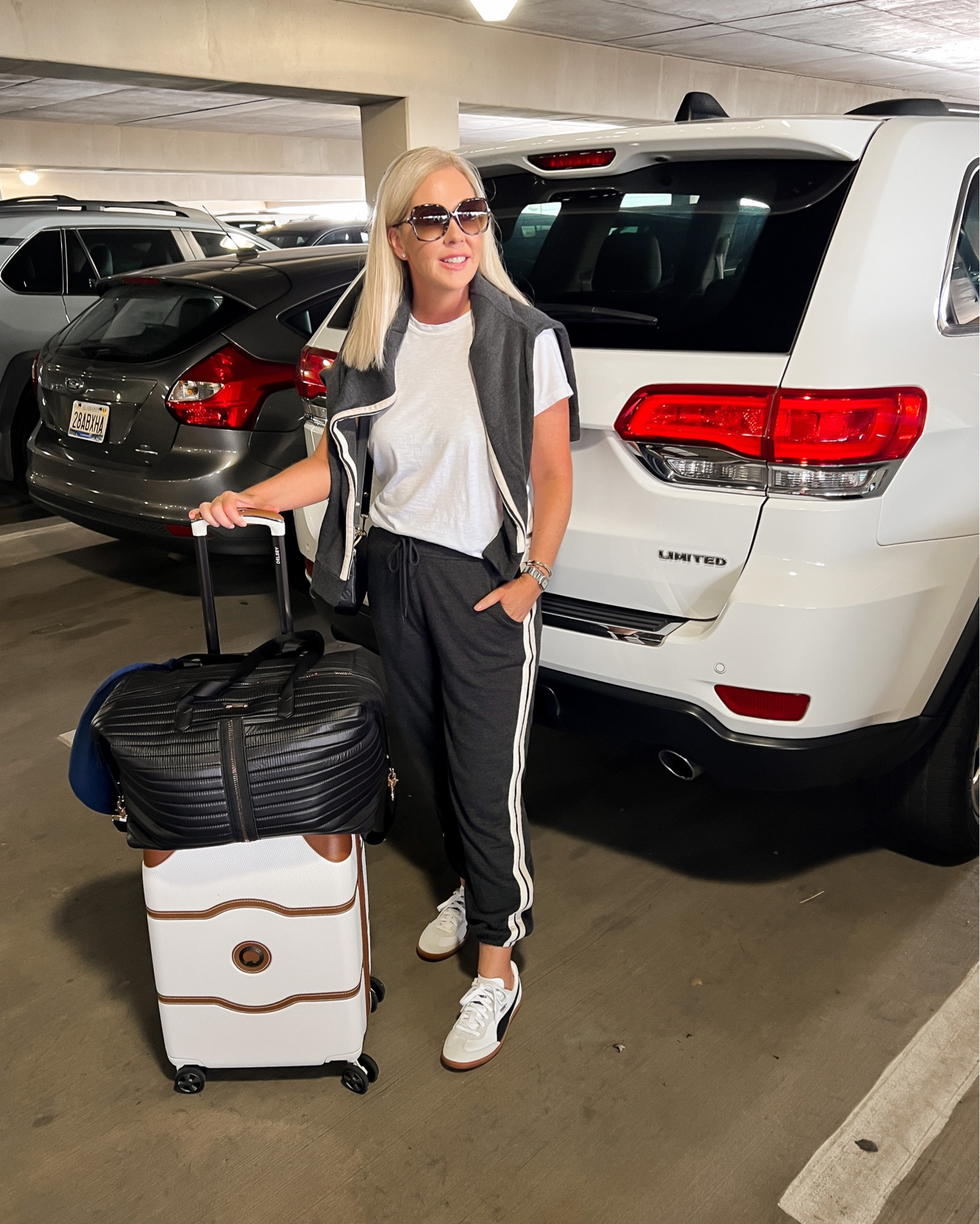 Airport outfit. Travel outfit. Long haul flight outfit. Jogger set. Size small top. Medium bottoms. 

#LTKtravel #LTKover40 #LTKstyletip