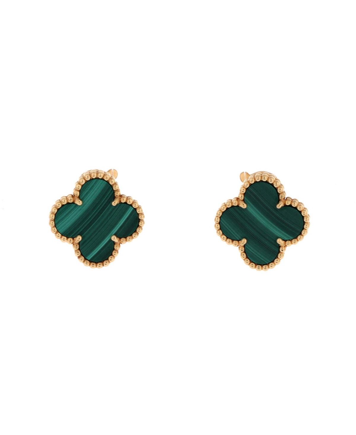 Pre-Owned Van Cleef & Arpels Vintage Alhambra Earrings - 18k yellow gold | Macy's