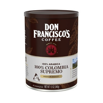 Don Francisco's 100% Colombia Supremo Medium Roast Ground Coffee - 12oz | Target