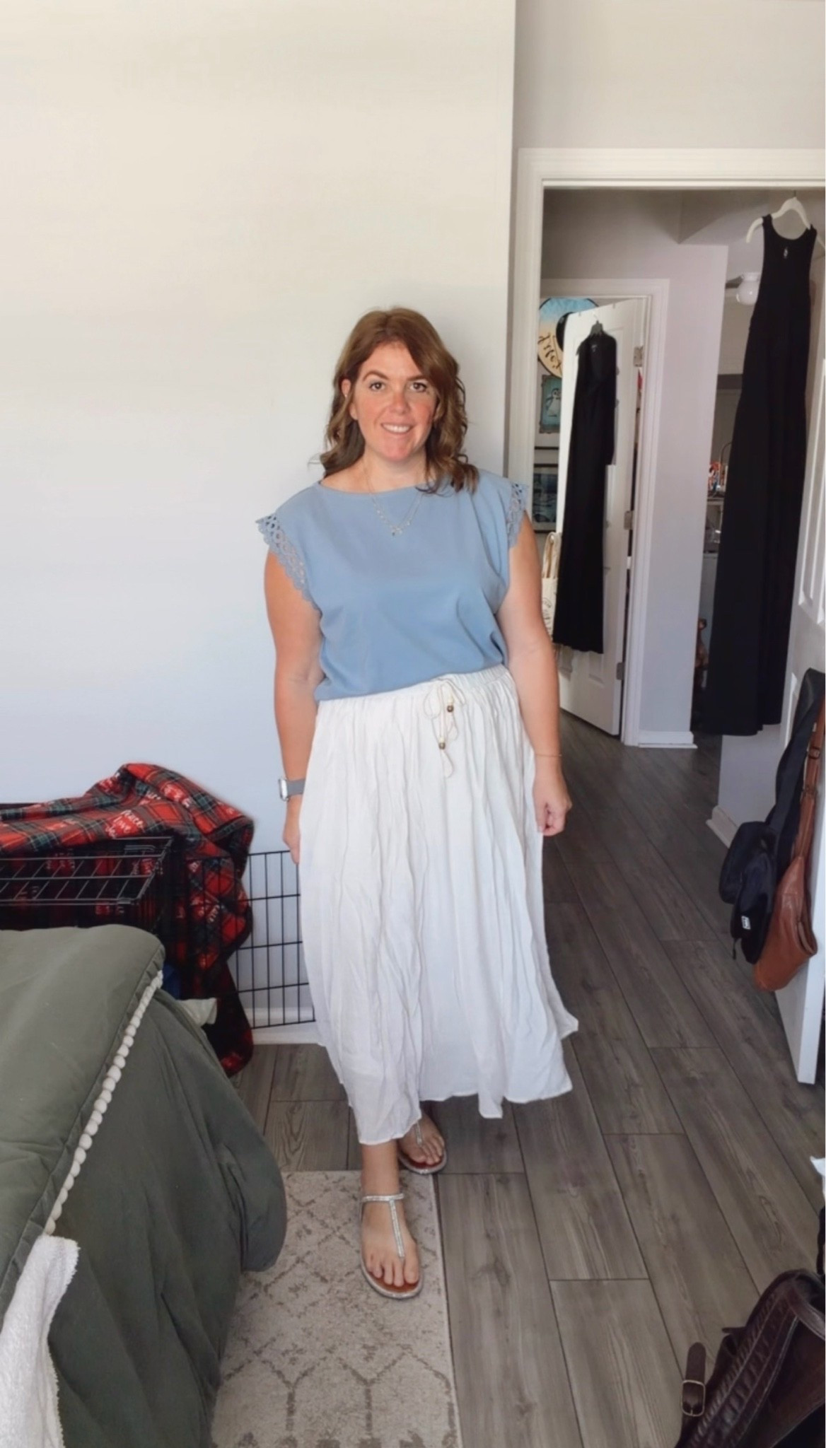 I love a good maxi skirt and this one from @Chicwish is amazing! You can dress it up or dress it down and it will be perfect for any occasion! The skirt runs TTS. 

This exact color is sold out, but the blue and pink and blue options are available!

#LTKWorkwear #LTKOver40 #LTKootd