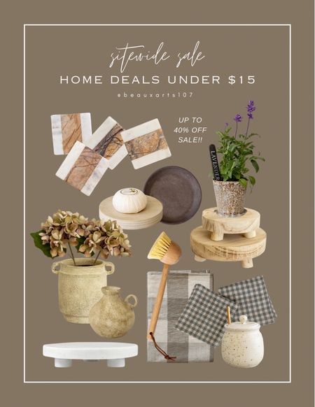 Shop these cute home deals on sale up to 40% off right now!! These are all under $15!

#LTKFindsUnder50 #LTKSaleAlert #LTKHome