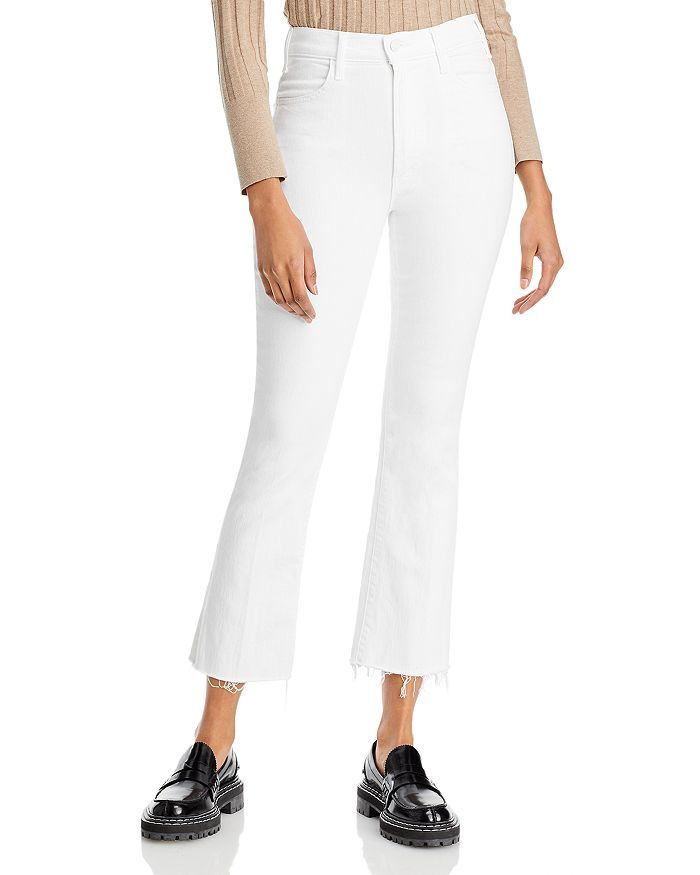 MOTHER The Hustler High Rise Ankle Flare Jeans in Fairest of Them All - 100% Exclusive Women - Bl... | Bloomingdale's (US)