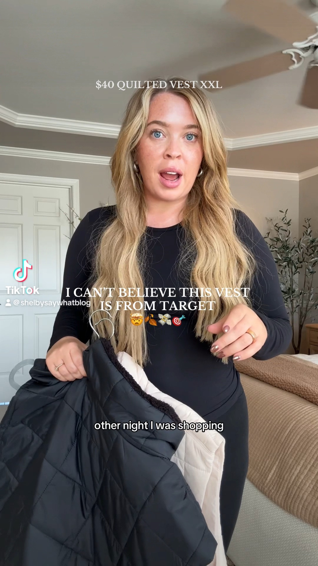 $40 target vest, free people look for less. Size up 2 for an oversized roomy fit. I’m wearing a XXL. 

#LTKFindsUnder50 #LTKSeasonal #LTKMidsize