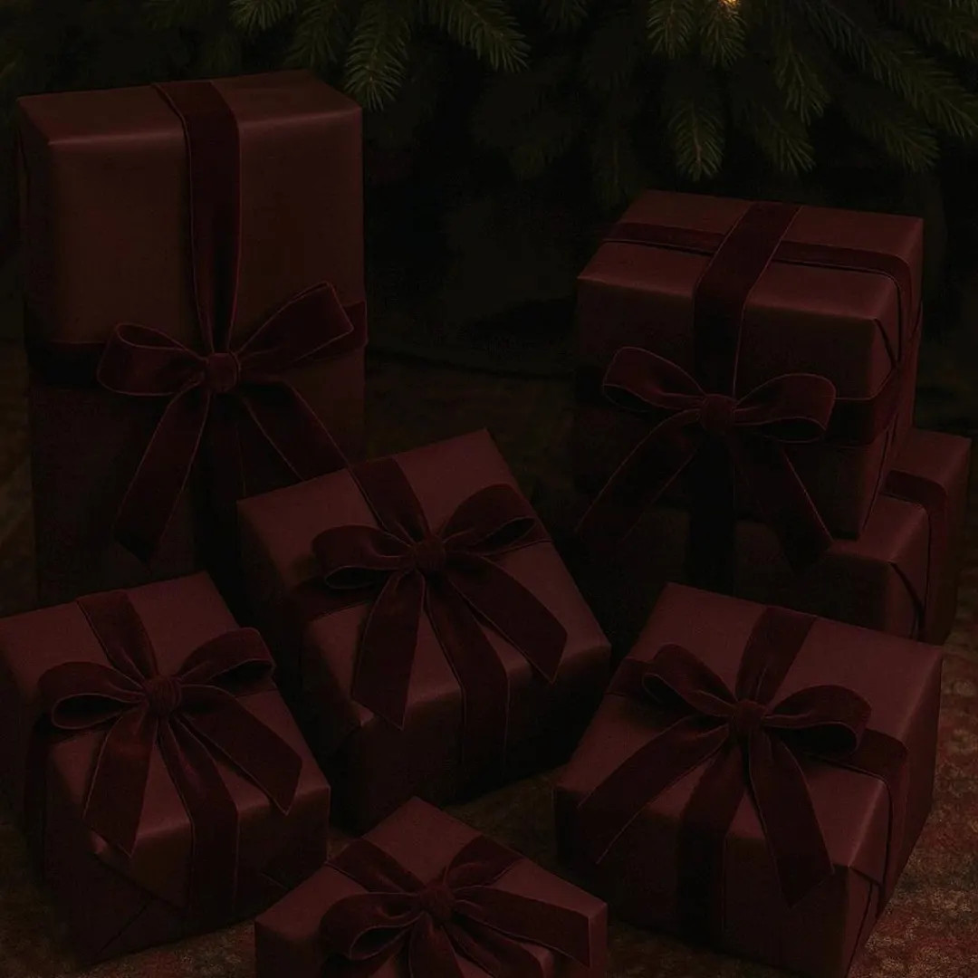 Matte Deep Red Wine Gift Wrap | Classic Wine Red Wrapping Paper - Etsy | Etsy (US)