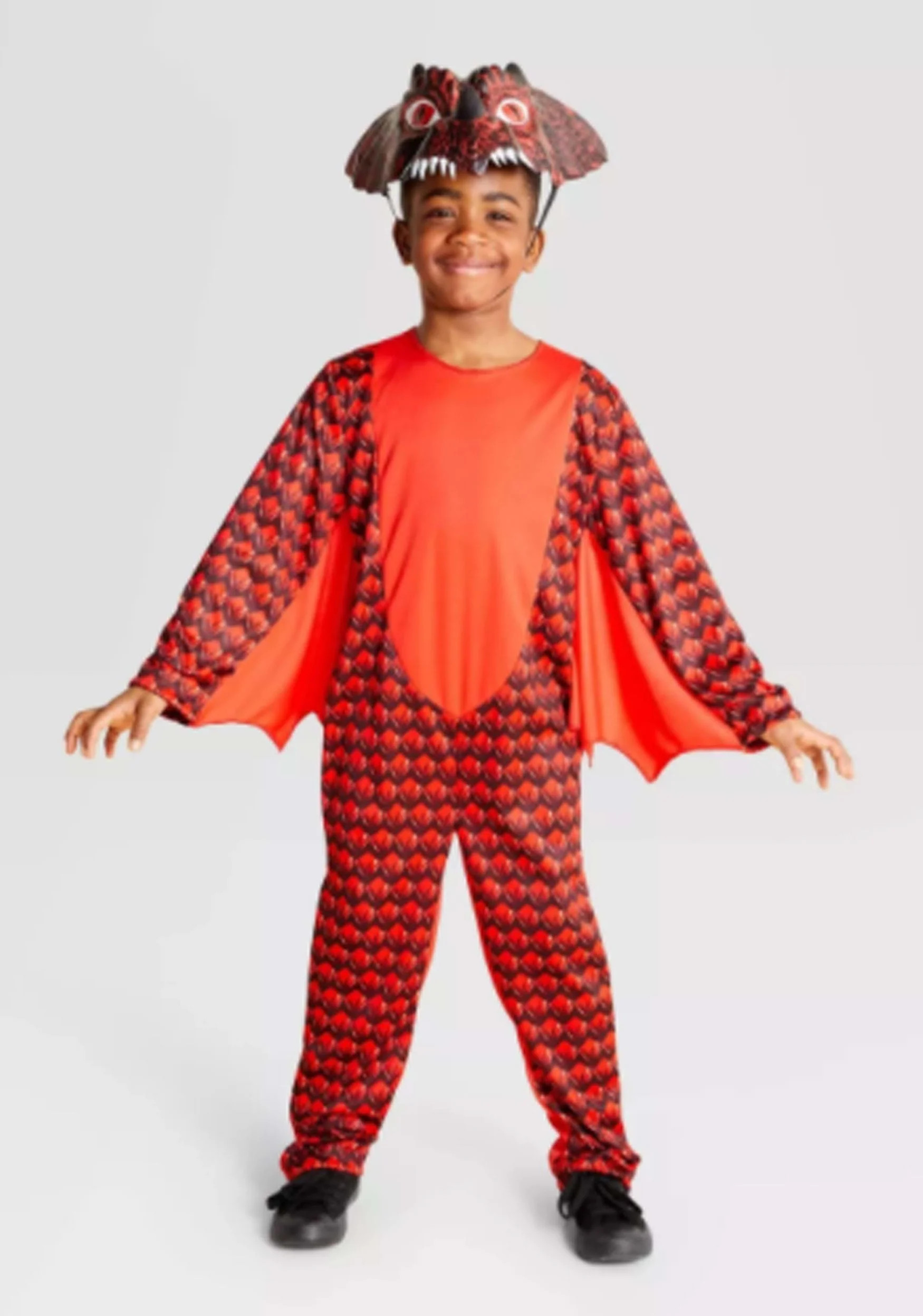 Kids Red Fiery Dragon Costume | Walmart (US)