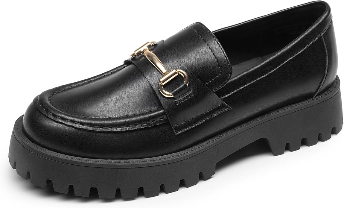 DREAM PAIRS Loafers for Women Platform Chunky Penny Loafer Slip On Casual Dressy Business Shoes w... | Amazon (US)