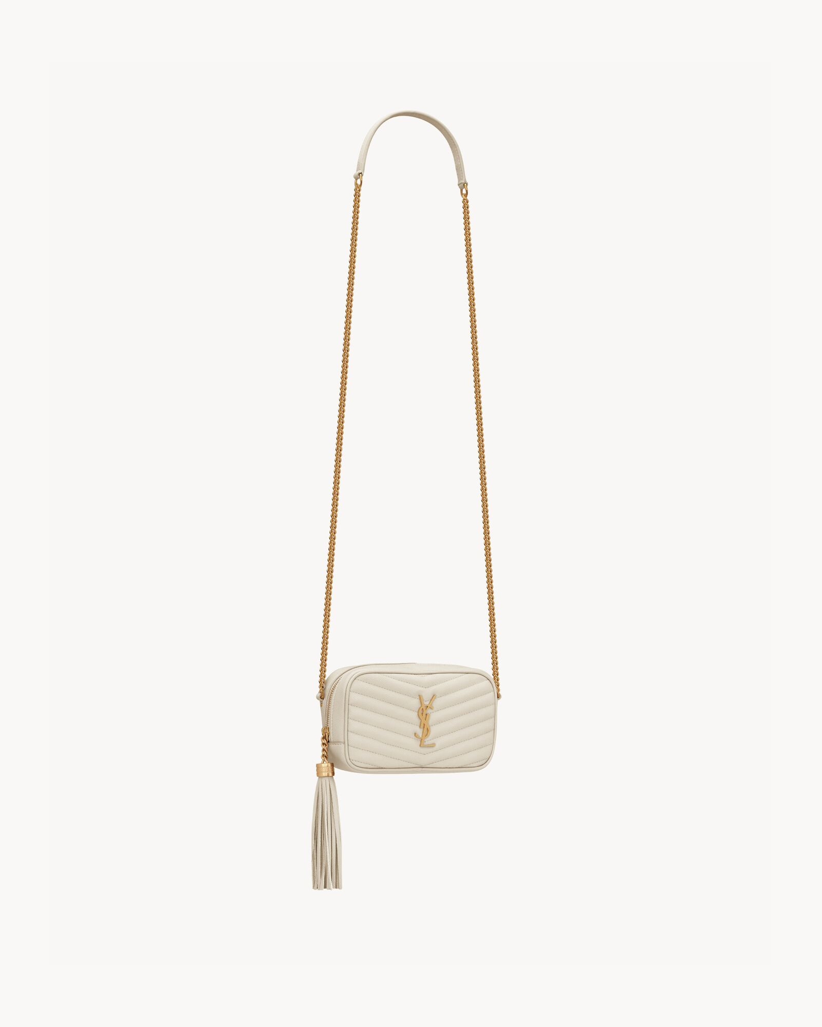 lou mini bag in quilted grain de poudre embossed leather | Saint Laurent Inc. (Global)