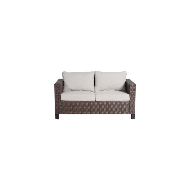 Better Homes & Gardens Brookbury Outdoor Loveseat- Beige - Walmart.com | Walmart (US)