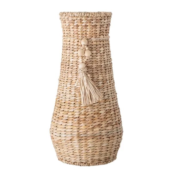 Fogarty Beige 21'' Water Hyacinth Floor Vase | Wayfair North America