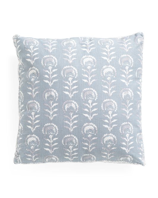 22x22 Floral Print Pillow | TJ Maxx