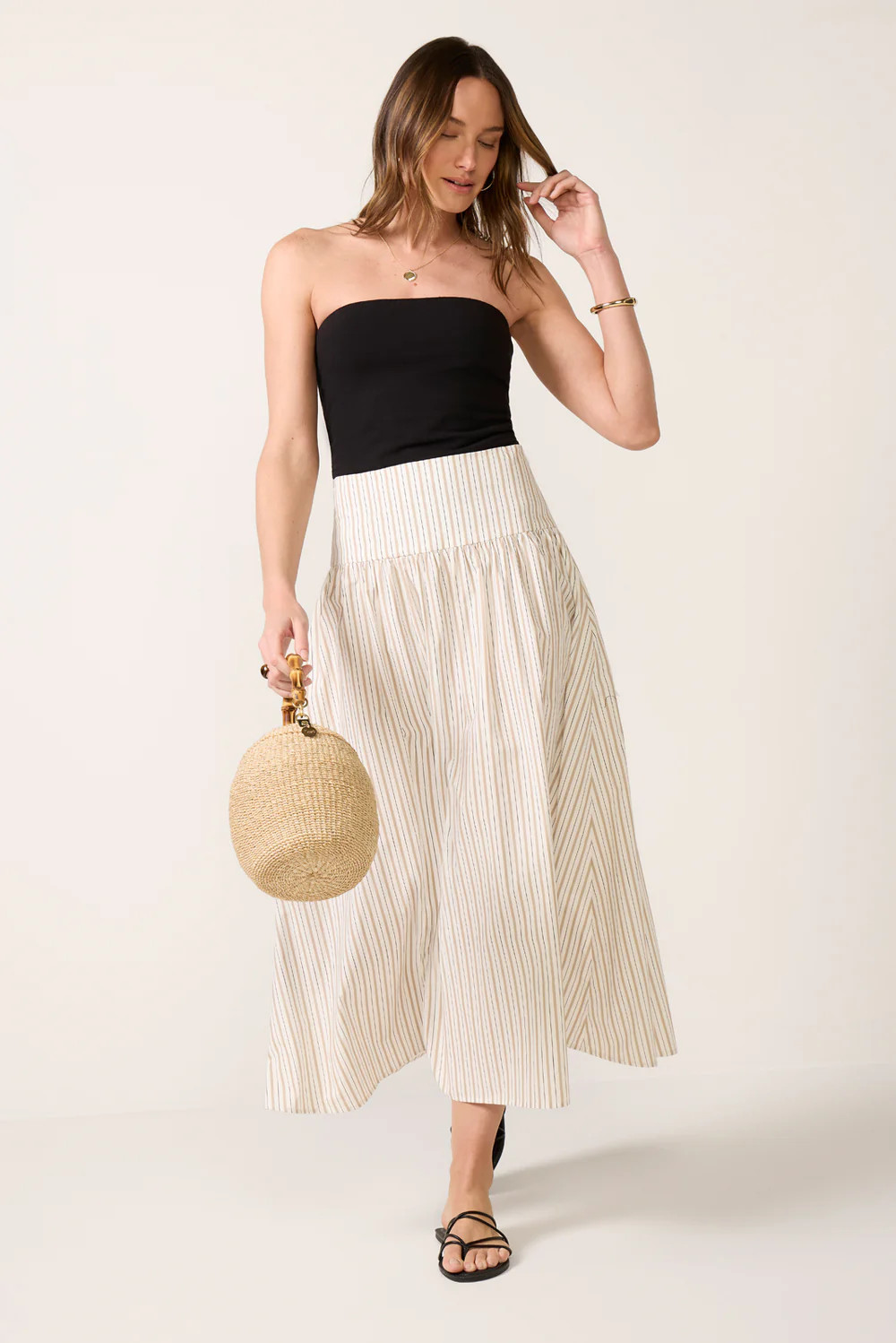 Sarah Poplin Maxi Skirt | Evereve