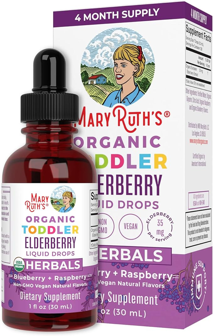 Elderberry Syrup for Toddlers by MaryRuth's | USDA Organic | Black Elderberry Liquid Drops for Im... | Amazon (US)