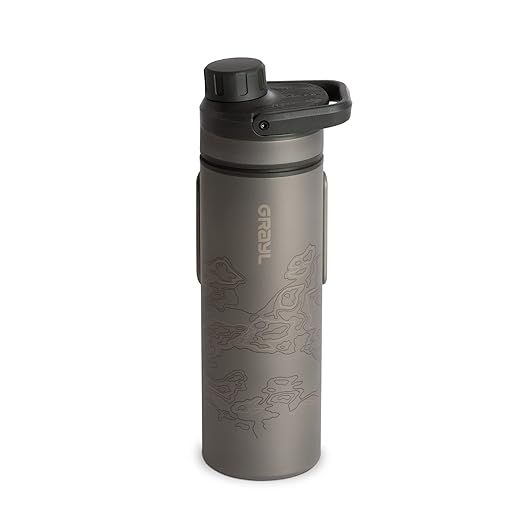 GRAYL UltraPress Titanium 16.9 oz Water Purifier & Filter Bottle for Hiking, Backpacking, Surviva... | Amazon (US)