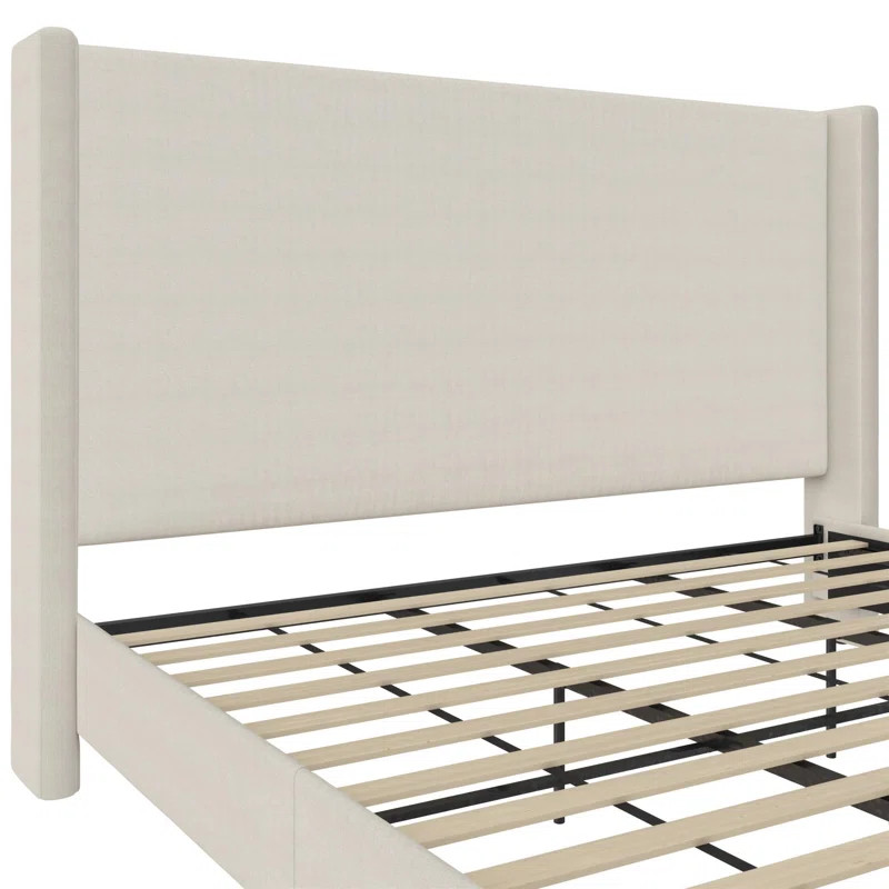 Birzer King Upholstered Wingback Bed | Wayfair North America