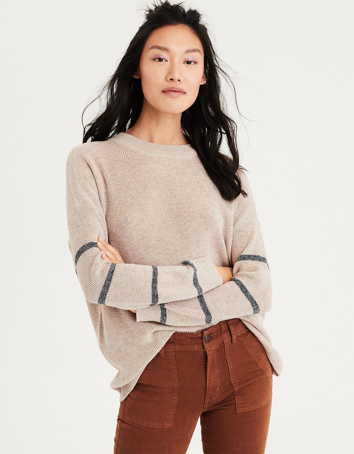 AE Striped Jegging Pullover | American Eagle Outfitters (US & CA)