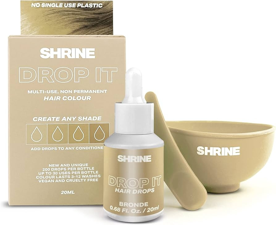 Shrine Drop It Hair Dye Kit - Semi-Permanent Hair Color | Create Any Shade From Pastel to Vibrant... | Amazon (UK)