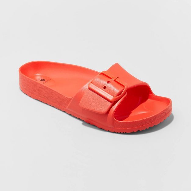 Women's Megan EVA Single Band Slide Sandals - Shade & Shore™ | Target